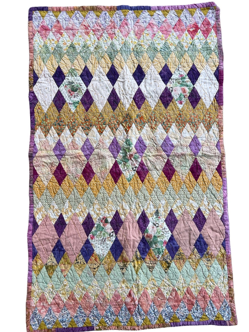 Diamond Pattern Handmade quilt